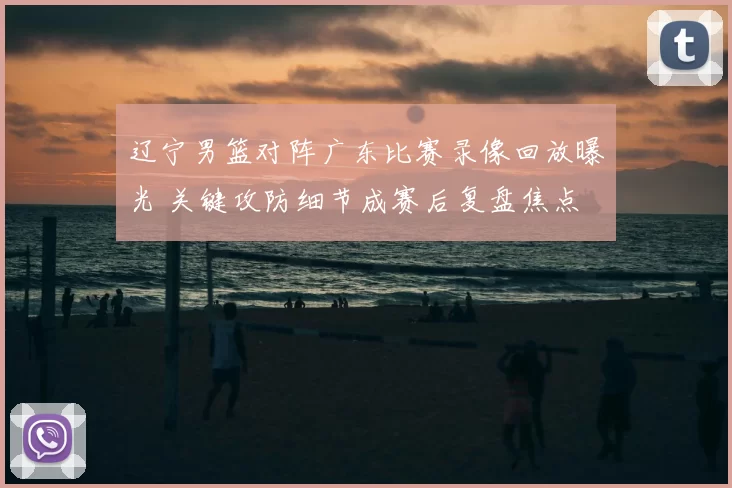 辽宁男篮对阵广东比赛录像回放曝光 关键攻防细节成赛后复盘焦点